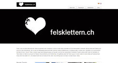 Desktop Screenshot of felsklettern.ch