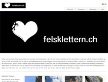 Tablet Screenshot of felsklettern.ch